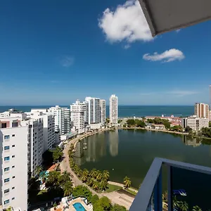 Hermoso apto al borde del mar-Espectacular vista Cartagena